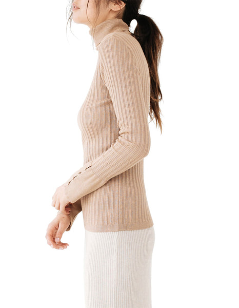 MARLE - Remi turtle neck rib knit top! 10