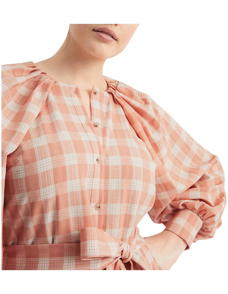 WITCHERY - Gingham midi shirt dress! 10-12