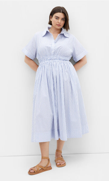 CITY CHIC - Lana pinstripe shirt dress! 16