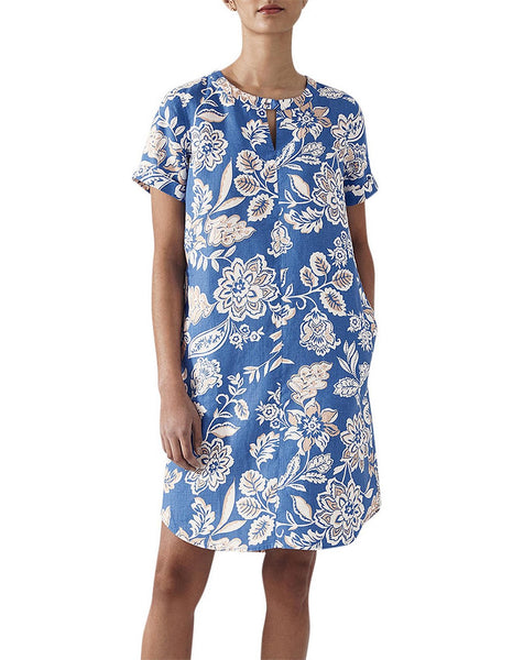 TRENERY - French linen Tapestry floral dress! 12