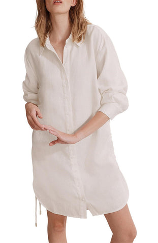 COUNTRY ROAD (LN) Tie detail linen shirt dress! 12