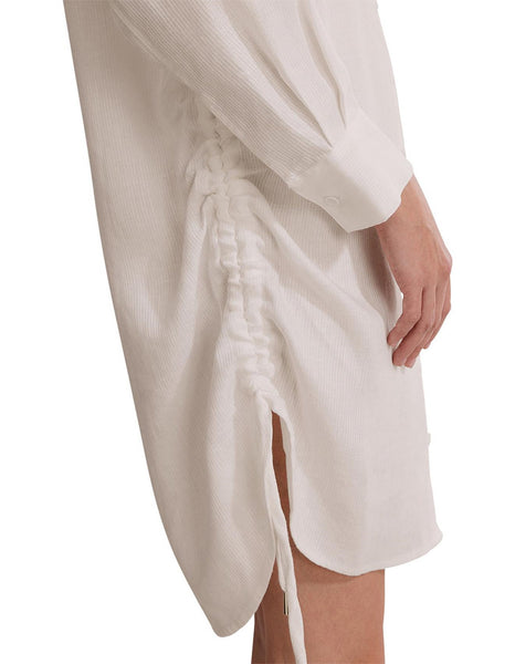COUNTRY ROAD (LN) Tie detail linen shirt dress! 12