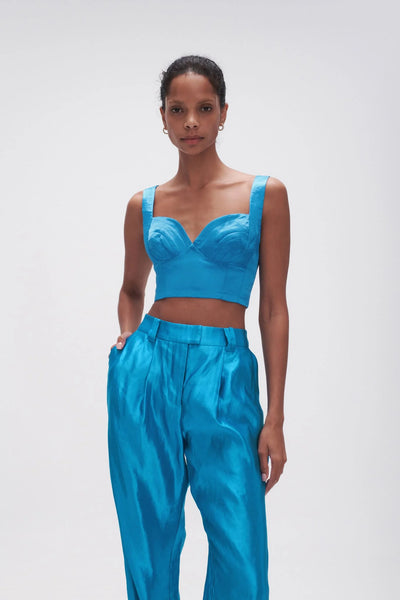 AJE (BN) Azure blue "Elation" pleated bralette! 14