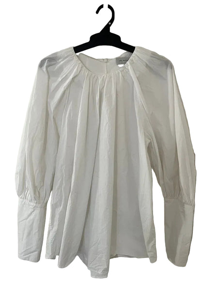 LEE MATHEWS (AU) Cotton poplin puff sleeve blouse! 10-12