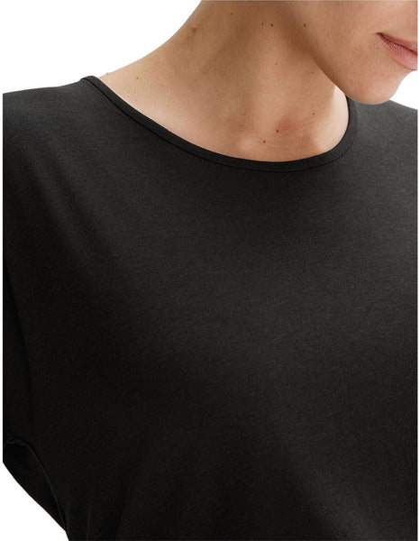 TRENERY (LN) Draped capped sleeve lyocell tee! 12