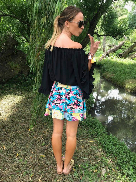 CHARLO - Florist army rahrah skirt! 14