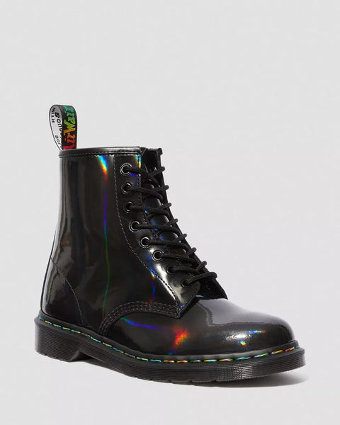 DR MARTENS "Pascal" Rainbow patent leather boots! 39