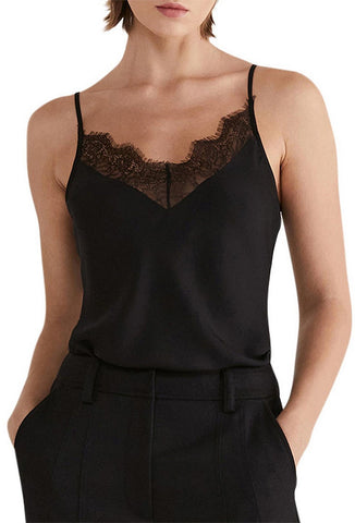 SABA (LN) Sam lace detail silk cami! 6-8
