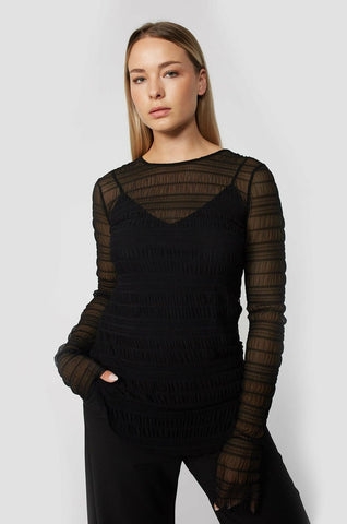 MOOCHI - Ruffled mesh top! 14