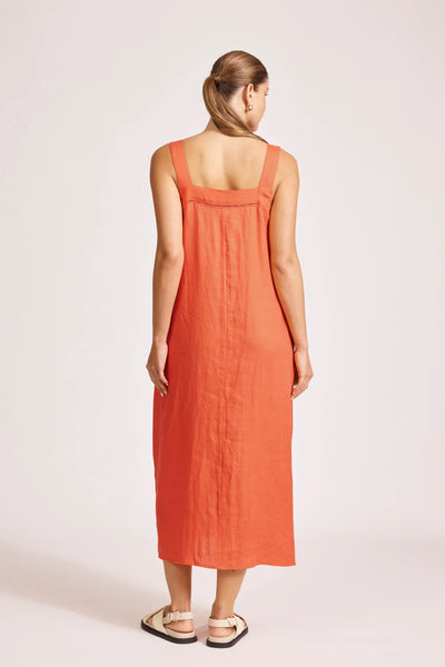 EB & IVE (LN) Miramar tank linen dress - Coral! 16