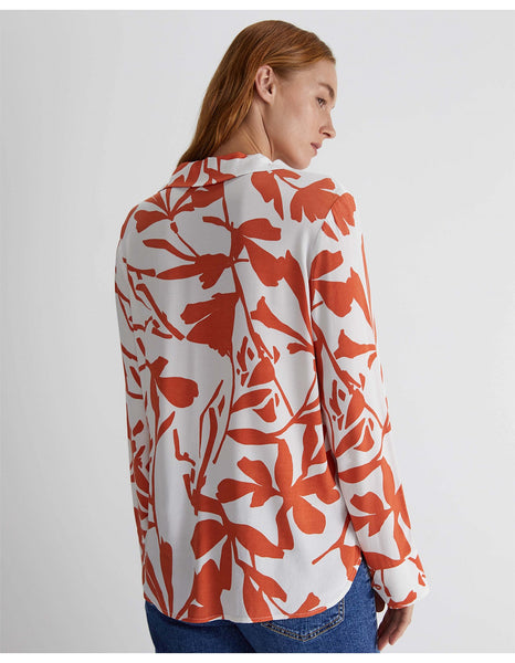 SPORTCRAFT (LN) Orange floral print viscose blouse! 18