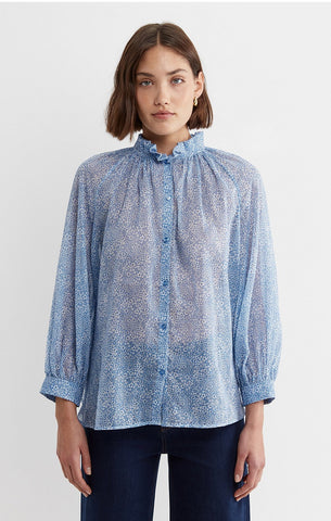 SPORTSCRAFT - Blue floral Liberty blouse! 18