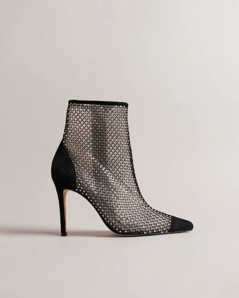 TED BAKER (BN) Diamonte mesh heel boot! 41