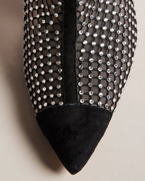 TED BAKER (BN) Diamonte mesh heel boot! 41