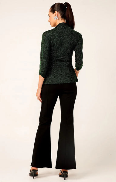 SACHA DRAKE - River fire wrap top - Metallic emerald! 14