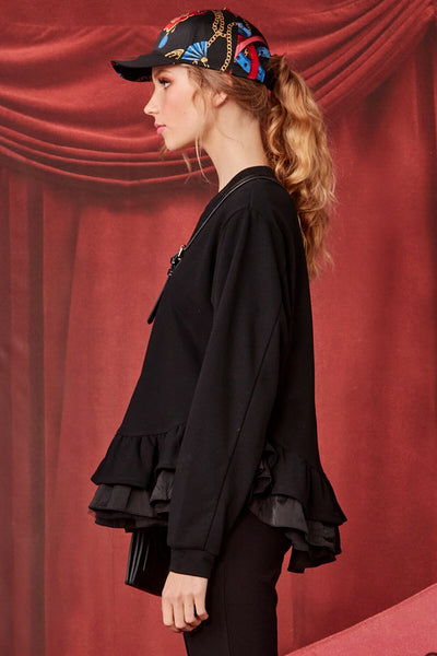 COOP By Trelise "Ruffle puff" sweatshirt! 10-12