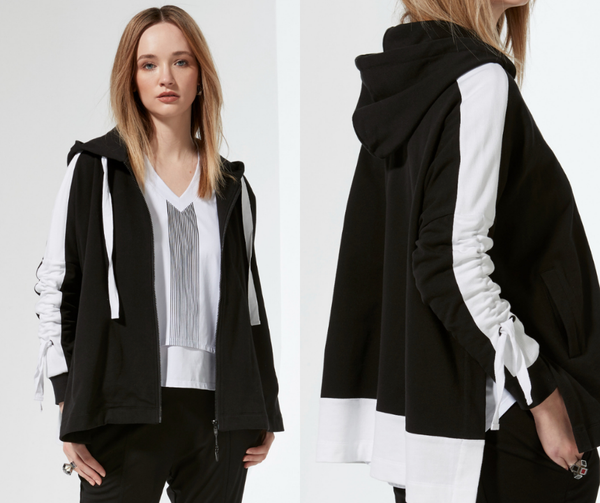 DESIGN NATION - Sierra hooded ruched sleeve jacket! 18