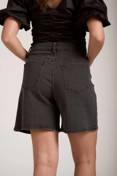 MAX - Ultimate denim A line shorts - Washed black! 16