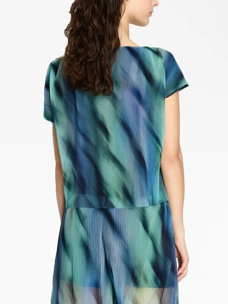 ARMANI EXCHANGE (LN) Northern lights pleat top! 10-12