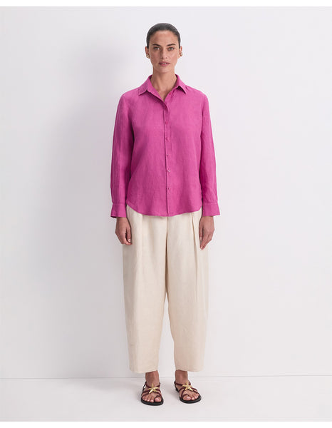 SPORTSCRAFT (LN) Dahlia linen shirt - Pink! 18