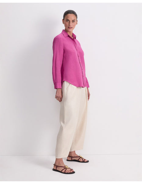 SPORTSCRAFT (LN) Dahlia linen shirt - Pink! 18