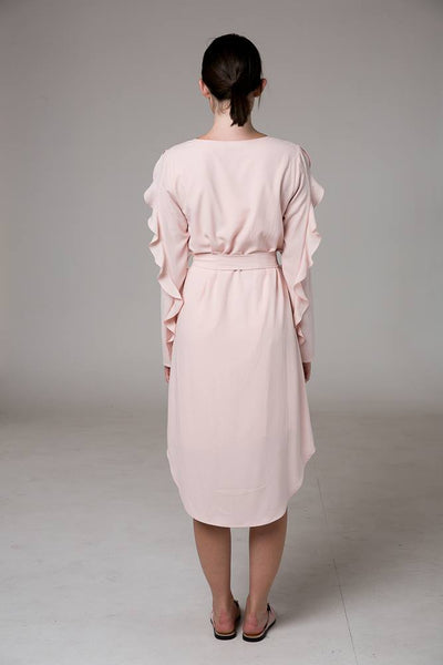 AMAYA - Hidden secrets ruffle sleeve dress! 8