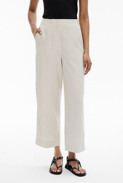 WITCHERY (LN) Linen crop pant - Flax! 14