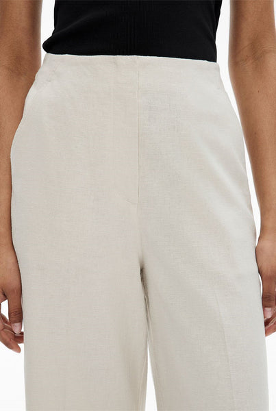 WITCHERY (LN) Linen crop pant - Flax! 14