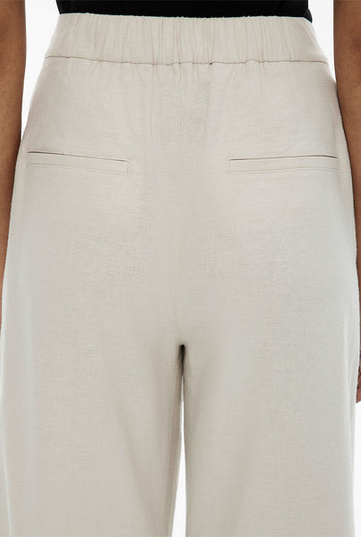 WITCHERY (LN) Linen crop pant - Flax! 14