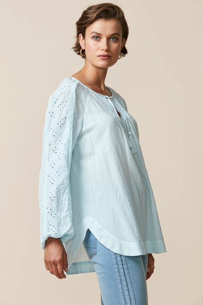 LANIA "Marbella" top - Sky blue! 10-12