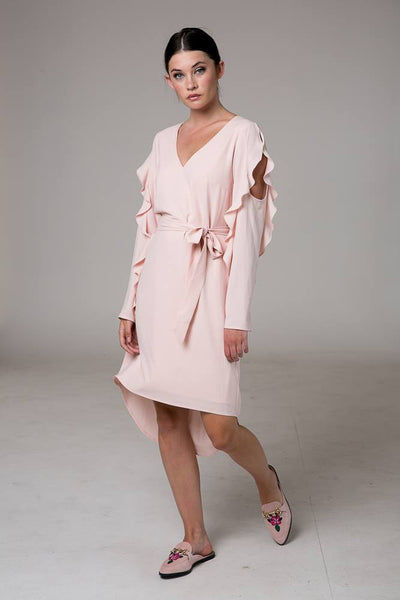 AMAYA - Hidden secrets ruffle sleeve dress! 8