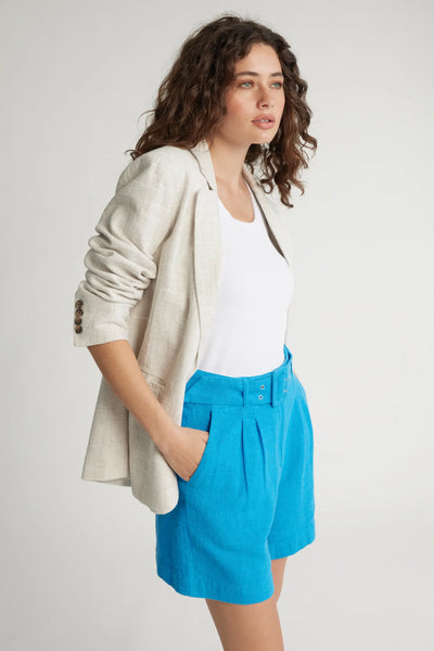 MAX - Belted tailored linen short! 10