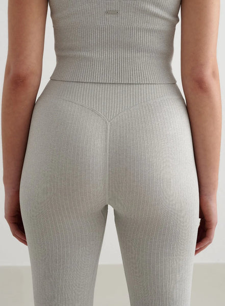 AIMN (BN) "Light grey melange ribbed seamless" tights! 10