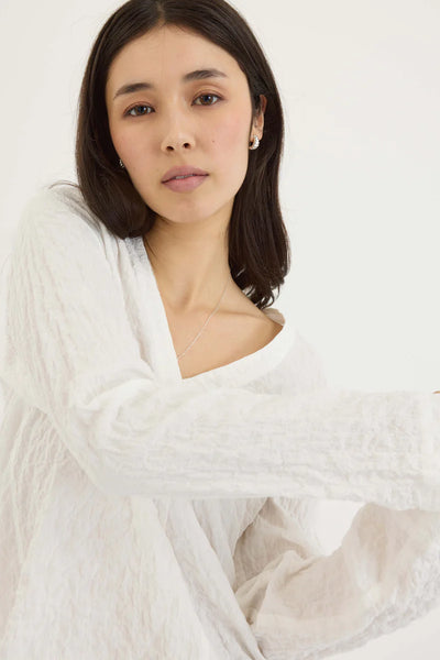 MAX - Seersucker organic cotton poplin top! 10