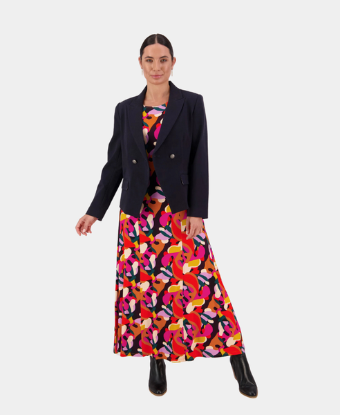VASSALLI - Colourful abstract print maxi dress! 14