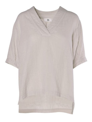 SILLS (NZ) Double gauze organic cotton Cody top - White! 14
