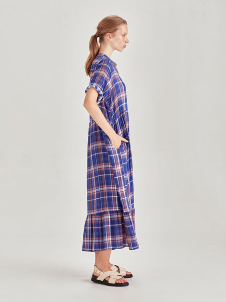 SILLS (NZ) Kesha check maxi shirt dress! 12-14
