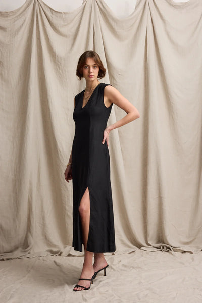 MAX (LN) Alice V neck French linen dress! 10