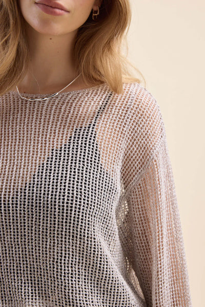 ELEMENTARY by MAX- Linen meshknit sweater! 14