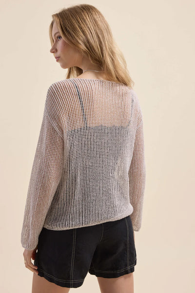 ELEMENTARY by MAX- Linen meshknit sweater! 14