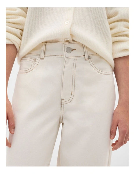SEED (LN) Straight leg jeans - Cream! 14