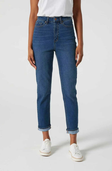 JEANSWEST (LN) Tapered jeans - Mid vintage blue! 12