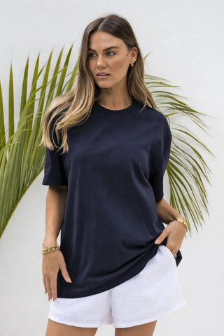 THE SELF STYLER "Sonny" oversized tee - Navy! 12