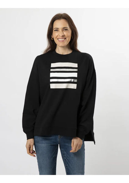 STELLA + GEMMA (LN) Licorice allsorts sweater! 10