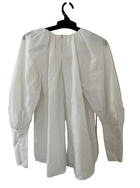 LEE MATHEWS (AU) Cotton poplin puff sleeve blouse! 10-12