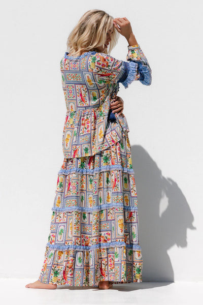 CACTUS ROSE - Montego silky rayon maxi skirt + pockets! 12