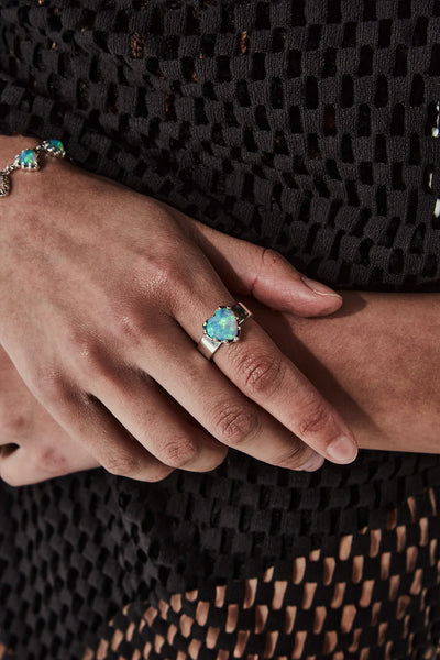 STOLEN GC - Love claw ring - Bello opal!
