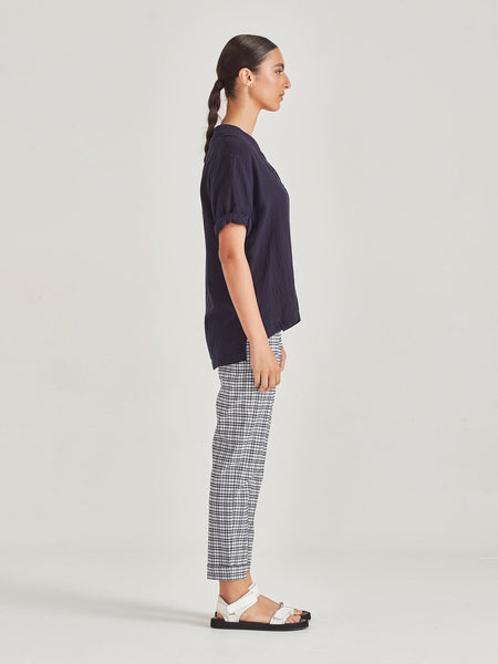 SILLS (NZ) Double gauze organic cotton Cody top - White! 14