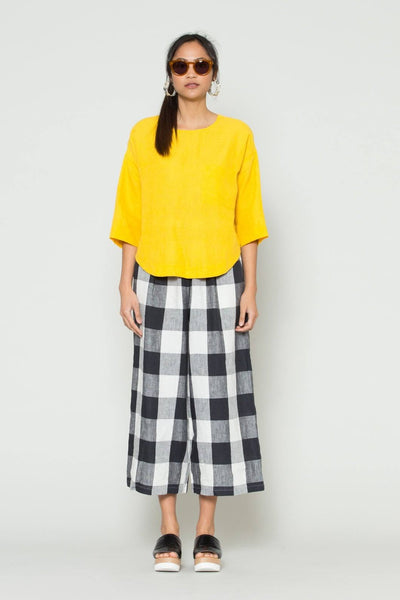 GORMAN - Yellow linen relaxed fit top! 14