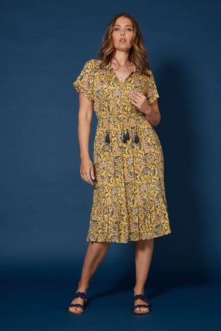 ISLE OF MINE - Cascara frill midi dress! 12-14
